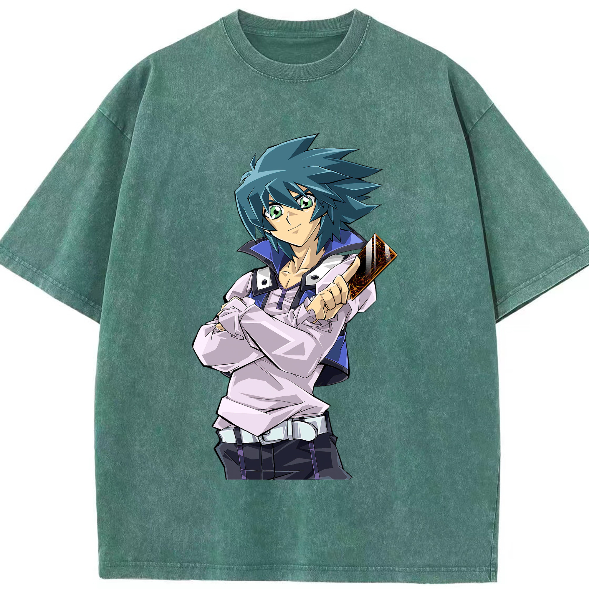 （画像用） 遊☆戯☆王 Yu-Gi-Oh! 綿100% ヴィンテージ風 半袖Tシャツ（フロントプリント）
